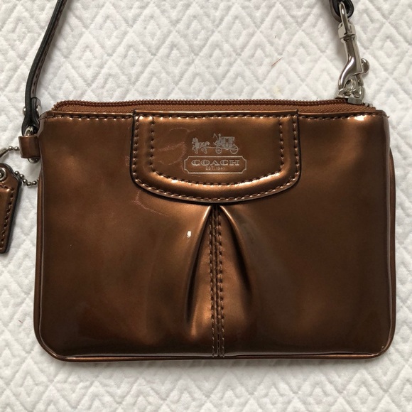Coach Wristlet- Metallic Bronze- NWOT - Picture 8 of 14